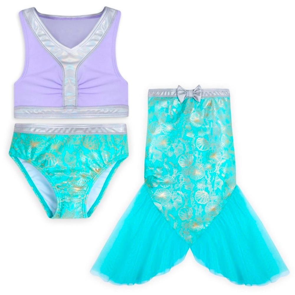 Mermaid Costume Swim Set for Kids - Authentic Disney Store, New without tags